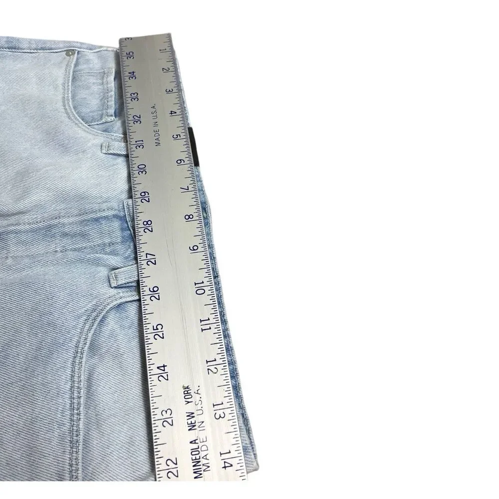 Blank NYC Colorblock Patchwork Denim Jeans High Rise Straight Leg Womens 28